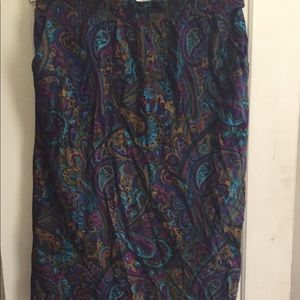 Plus size midi skirt